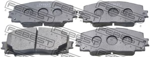 Купить FEBEST 0101NSP130F колодки дисковые передние!\ Toyota Prius 1.8 Hybrid 09>, Lifan X50 14-19