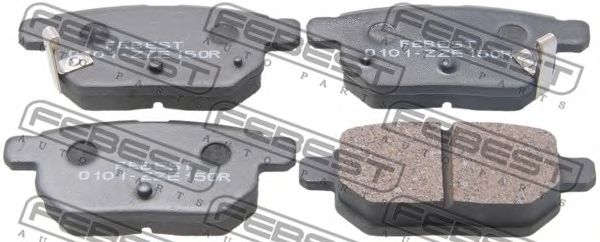 Купить FEBEST 0101ZZE150R колодки дисковые задние!\ Toyota Auris 1.4VVT-i-2.2D 07>/Yaris 06>, Lifan X50 14-19