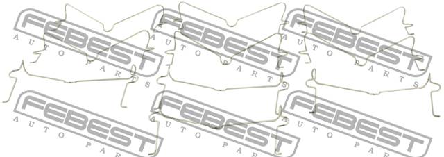 Купить FEBEST 0103002PCS10 пружина торм. колодок! к-кт 10шт\ Toyota Fortuner/Hilux/Land Cruiser 05>