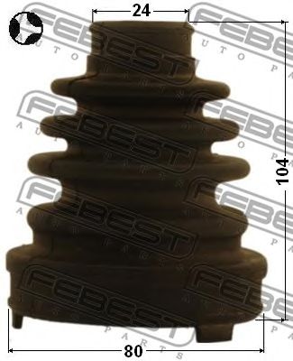 Купить FEBEST 0115ACV30LHT к-кт пыльника ШРУСа внутреннего! 80x104x24\ Toyota Camry 01-06