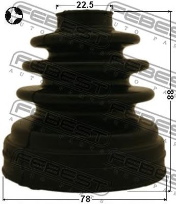 Купить FEBEST 0115ZNRRHT к-кт пыльника ШРУСа внутр.!\ Toyota Avensis T220 1.8 00-03/Corolla Verso III R10 04-09