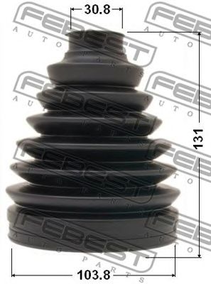 Купить FEBEST 0117P067 к-кт пыльника ШРУСа наружного!\ Toyota Land Cruiser Prado 120 02-09