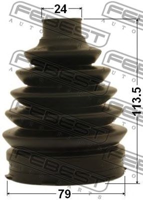 Купить FEBEST 0117P1NZFE к-кт пыльника ШРУСа наружного!\ Toyota Corolla 1.5 09>