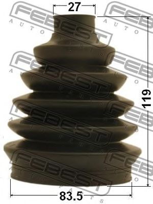 Купить FEBEST 0117PACV30 к-кт пыльника ШРУСа наружного!\ Toyota Camry (ACV30) 01-08