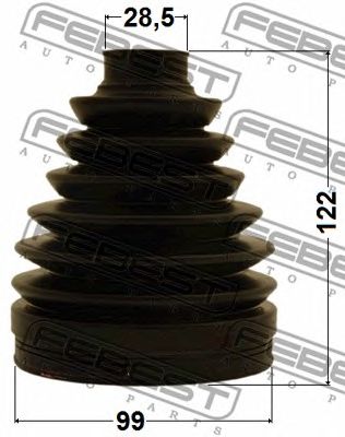 Купить FEBEST 0117PGSL20 пыльник ШРУСа наружный!\ Nissan X-Trail T31 2.0DCI 07>