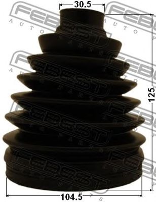 Купить FEBEST 0117PKUN26 к-кт пыльника ШРУСа наружного!\ Toyota Fortuner/Hilux 11>