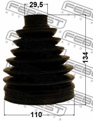 Купить FEBEST 0117PUCK50 к-кт пыльника ШРУСа наружнего!\ Toyota Land Cruiser 200 07>
