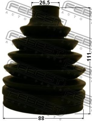 Купить FEBEST 0117PZNR к-кт пыльника ШРУСа наружного!\ Toyota Avensis/Camry/Verso 1.8/2.4/2.0D 01>