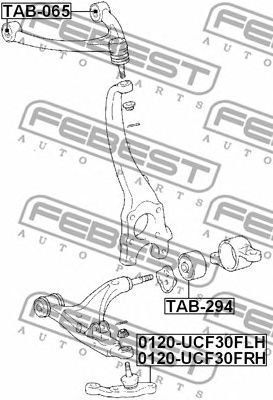 Купить FEBEST 0120-UCF30FLH Опора шаровая нижн левая LEXUS LS430/CELSIOR UCF30 2000-2006 0120-UCF30FLH