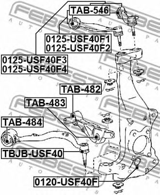 Купить FEBEST 0120USF40F опора шаровая!\ Lexus LS460 06>