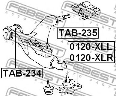 Купить FEBEST 0120XLR опора шаровая нижняя правая!\ Lexus IS 2.5/2.2D 05>