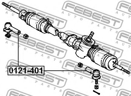 Купить FEBEST 0121401 наконечник рулевой!\ Toyota Corolla 84-97/RAV 4 94-00