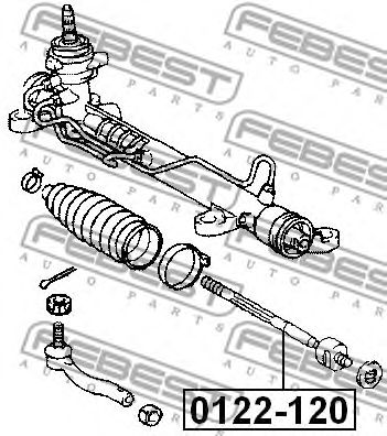 Купить FEBEST 0122120 тяга рулевая!\ Toyota Corolla Ce120/Nze12/Zze12 00-08