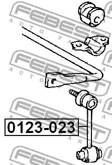 Купить FEBEST 0123023 тяга стабилизатора заднего!\ Lexus GS300 97-05