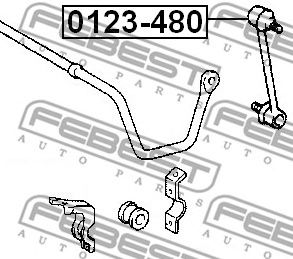 Купить FEBEST 0123-480 Тяга стабилизатора 0123-480