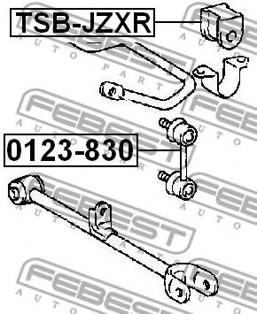 Купить FEBEST 0123-830 Тяга стабилизатора задняя TOYOTA MARK 2 92-00 0123-830