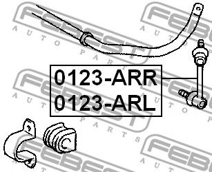Купить FEBEST 0123ARR тяга стабилизатора заднего правая!\ Toyota AvensisAZT250/CDT250/ZZT251/ADT251