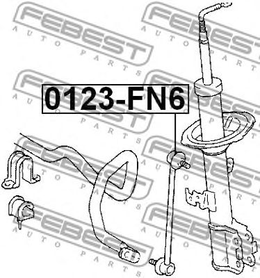 Купить FEBEST 0123FN6 тяга стабилизатора переднего!\ Avensis Verso 2.0D-4D/2.0VVT-I 01>