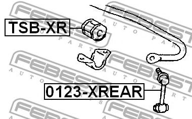 Купить FEBEST 0123XREAR тяга стабилизатора заднего!\ Lexus GS350 GRS191 05>