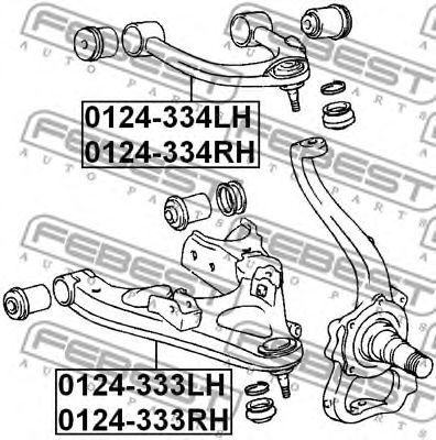Купить FEBEST 0124-333RH Рычаг правый TOYOTA LAND CRUISER 100 0124-333RH