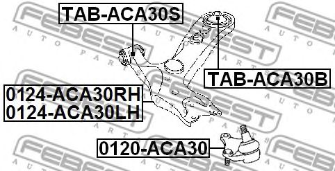 Купить FEBEST 0124ACA30RH рычаг передний правый!\ Toyota Rav4 05>