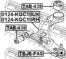 Купить FEBEST 0124KGC10RH рычаг передний правый!\ Daihatsu Boon M300 04-10