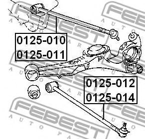 Купить FEBEST 0125012 рычаг задней подвески нижний правый!\ Toyota RAV 4 SXA1# all 94-00