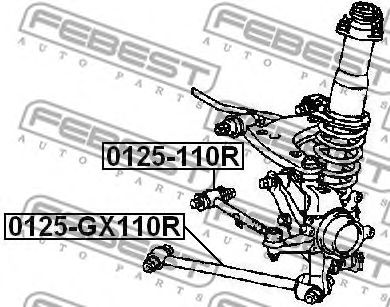 Купить FEBEST 0125110R рычаг задней подвески поперечный передний нижний левый!\ Toyota Altezza/Lexus IS200