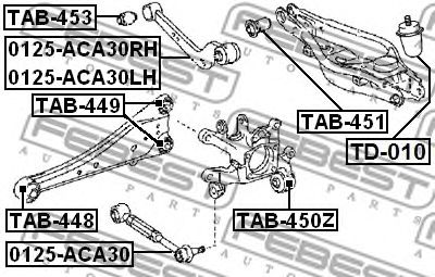 Купить запчасть FEBEST - 0125ACA30LH 