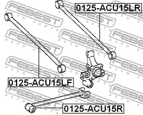 Купить FEBEST 0125ACU15R рычаг продольный задний!\ Toyota Harrier/Lexus RX300 MCU10/15