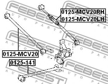 Купить FEBEST 0125MCV20LH рычаг задней подвески задний левый!\ Toyota Camry SXV2#/MCV2# all 96-01