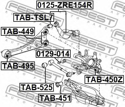 Купить запчасть FEBEST - 0125ZRE154R 