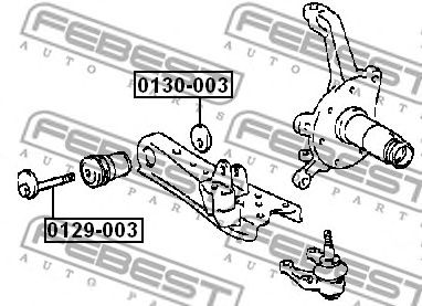 Купить FEBEST 0129003 болт с эксцентриком!\ Toyota Hiace/Regiusace Kzh1##/Lh1##/Rzh1##/Trh1## 89-04