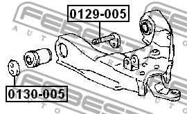 Купить FEBEST 0129005 болт с эксцентриком!\ Toyota Hilux Kdn165/Ln167 99-05