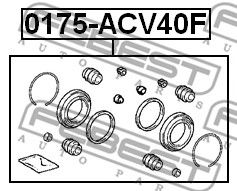 Купить FEBEST 0175ACV40F ремк-кт торм.суппорта!\ Toyota Camry 06-07>
