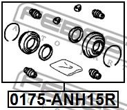 Купить FEBEST 0175ANH15R рем. к-кт суппорта торм.заднего!\ Toyota Camry 2.4i/3.0i 01>