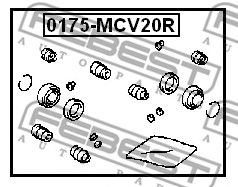 Купить FEBEST 0175MCV20R рем.к-т диск.торм.!\ Toyota Camry 87-93/Celica diam.35