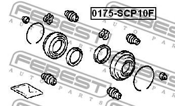 Купить FEBEST 0175SCP10F рем.к-т диск.торм.!\ Toyota Yaris-Verso diam.51