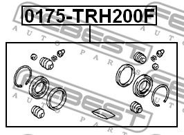 Купить FEBEST 0175-TRH200F Ремкомплект тормозного суппорта 0175-TRH200F