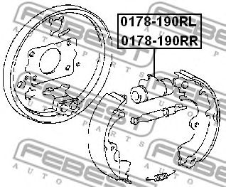 Купить FEBEST 0178190RR раб.торм.цил.прав.!\Toyota Carina/Corolla 1,3-2,0D d19,05 92>