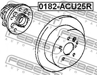 Купить FEBEST 0182-ACU25R Ступица 0182-ACU25R