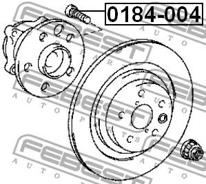 Купить FEBEST 0184-004 Шпилька колесная
