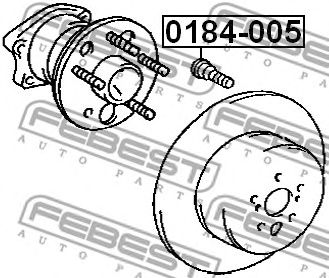 Купить FEBEST 0184005 шпилька колёсная!\ Toyota Carina E 92-97