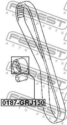 Купить FEBEST 0187GRJ150 ролик натяжной ремня ГРМ!\ Toyota Land Cruiser 90/Prado KZJ90 1KZTE