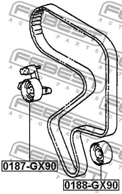 Купить FEBEST 0187GX90 ролик натяжной ремня ГРМ!\ Toyota Carina/Camry/Avensis 1.8-2.2 90-98