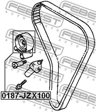 Купить FEBEST 0187-JZX100 Ролик натяжной 0187-JZX100