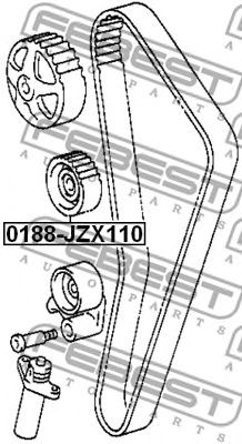Купить FEBEST 0188-JZX110 Ролик обводной ГРМ TOYOTA MARK 2/MARK 2 BLIT GX11#,JZX11# 2000.10-2007.06 0188-JZX110