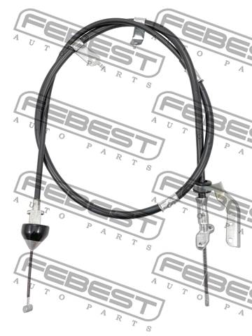 Купить FEBEST 0199BCACU30RH трос стояночного тормаза! правый\ Toyota Harrier, Lexus RX300