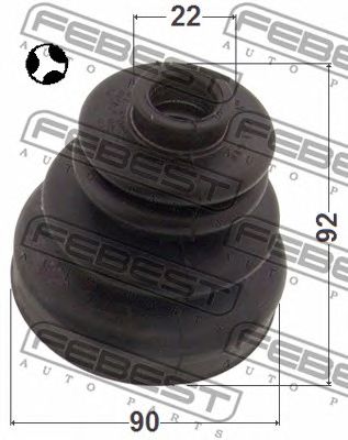 Купить FEBEST 0215R20T к-кт пыльника ШРУСа внутреннего!\ Nissan Almera 1.6/2.0D 95-99/1.8 00-02/Sunny 84-94