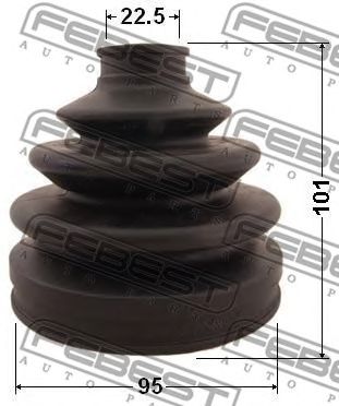 Купить FEBEST 0217C24 к-кт пыльника ШРУСа наружного!\ Nissan Maxima/Terrano 2.0-3.0i/2.7TD 87>